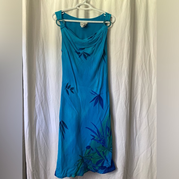 Joseph Ribkoff Teal Sheath Dress- Size 12 - Picture 2 of 5
